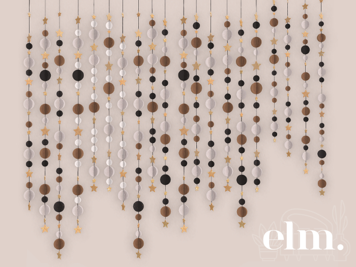 Elm. Joy Paper Garland [Pack #2]