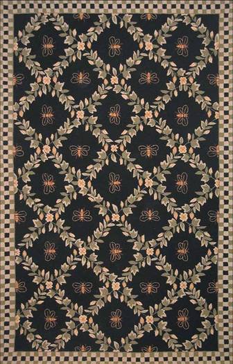 SO Rugs Country Collection - Bees On Black