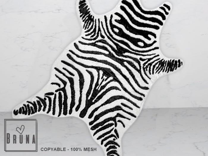 BRUNA - Synthetic zebra Rug