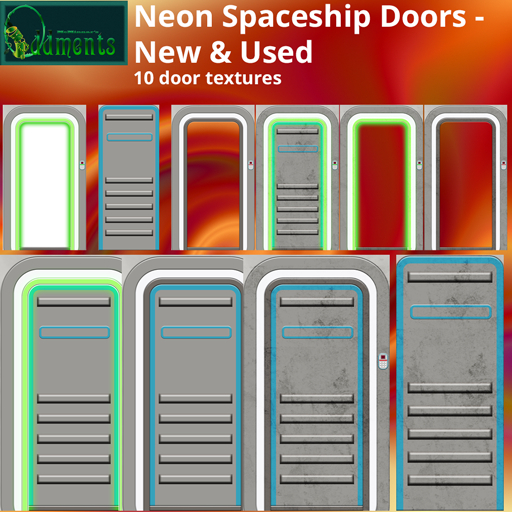 Neon Spaceship doors
