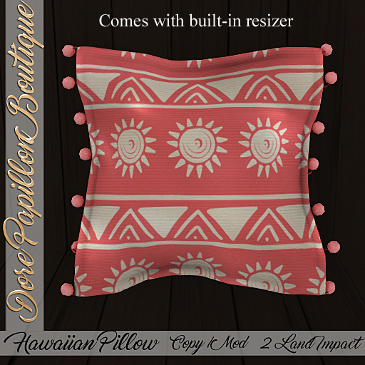 DPB Hawaiian Pillow - No 9