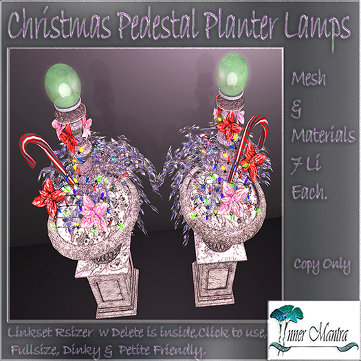 +Inner mantra+  Christmas Pedestal Planter Lamps{box}