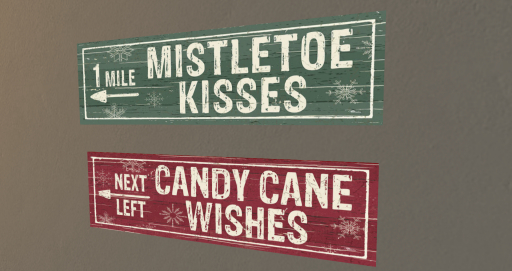 Sign- Candy/Misteltoe Signs