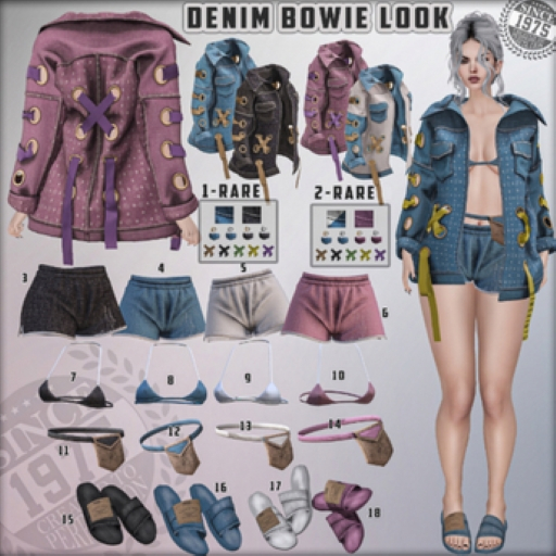 02.[Since1975] Denim Bowie Jacket- (maitreya) RARE