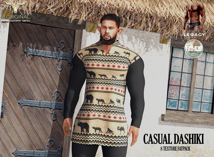 B.ORIGINAL. LEGACY DASHIKI CASUAL - 8 TEXT. FATPACK DEMO