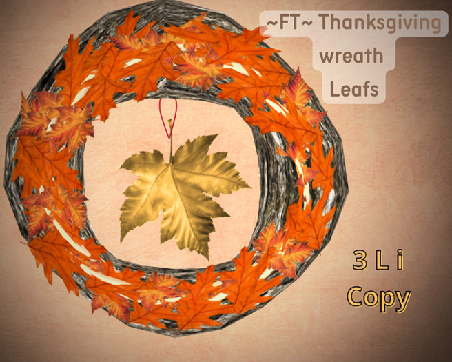 ~FT~ Thanksgiving wreath Leaves