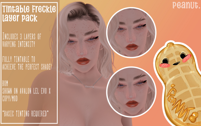 peanut. Tintable Freckle Layer Pack