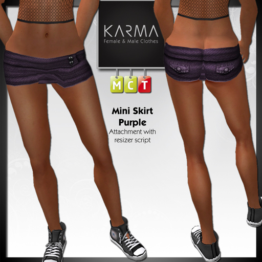 Karma - Mini Skirt Purple