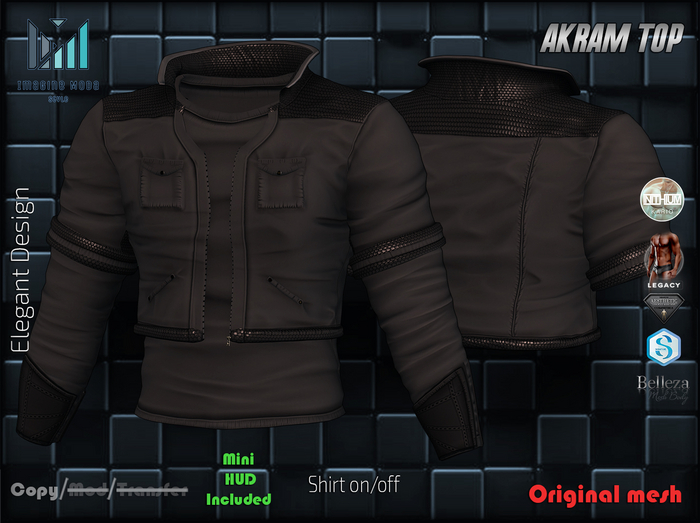 Akram Top -Black- Aesthetic, Davis, Gianni, Jake, Legacy M, Kario, Slink -Imagine-