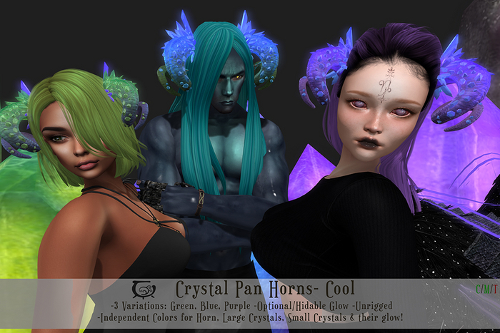 [CC] Crystal Pan Horns Set - Cool