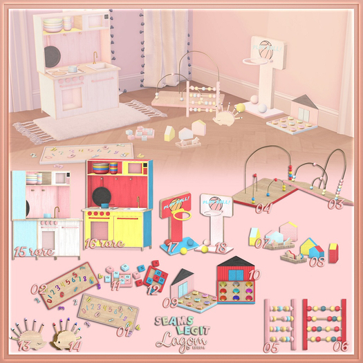 05. Lagom&Seams Legit - Minimalist Toyset [Pastel Atticus]