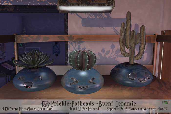 [CC] Prickle Potheads Set1 - Burnt Ceramic
