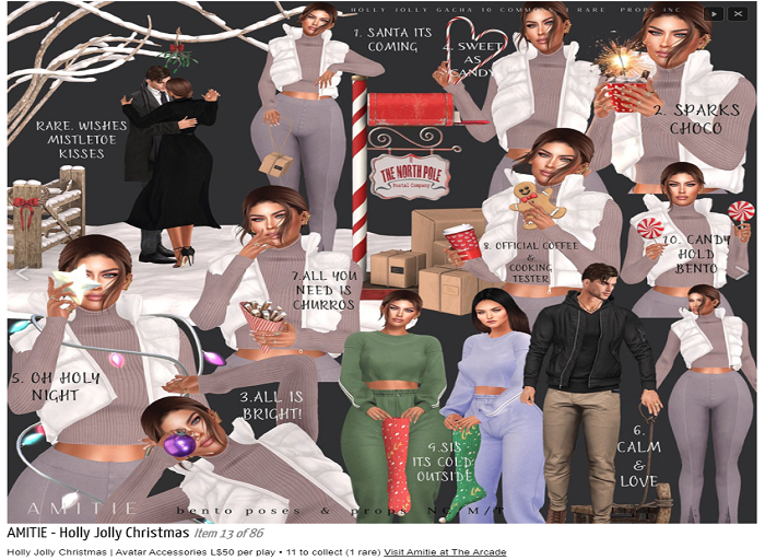 9. Amitie Holly Jolly Christmas