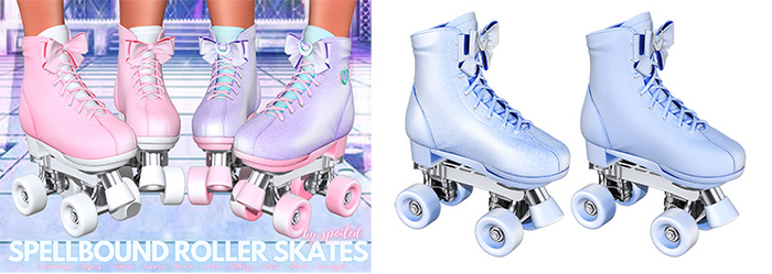Spoiled - Spellbound Roller Skates Whimsy Blue *Updated* for LaraX,Reborn,Erika,GenX & More
