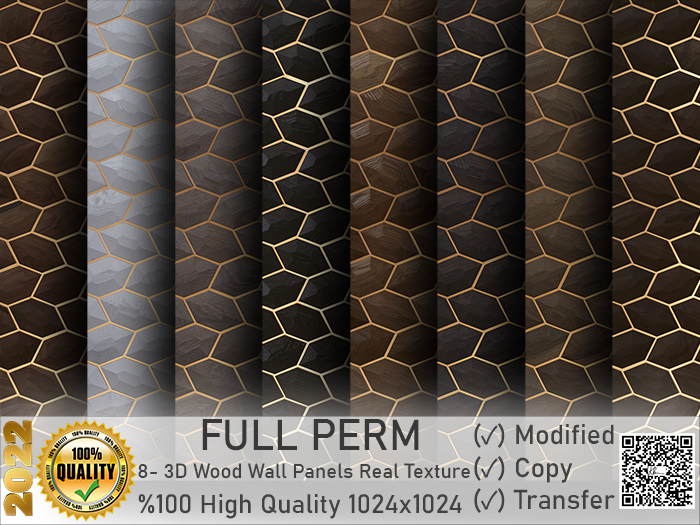 -Kb- 8-3D Gem Wood Wall Panels Real Texture BOX