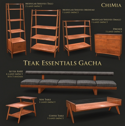 ChiMia:: Teak Essentials COMPLETE SET WITH RARE
