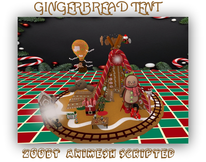 MERCI~GINGERBREAD TENT