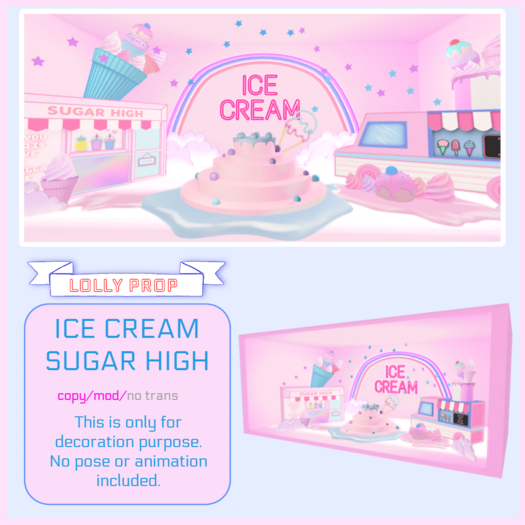 =LOLLY PROP= ICE CREAM SUGAR HIGH