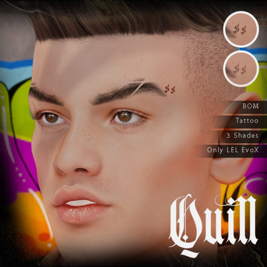 .:Quill:. $$ Face Tattoo