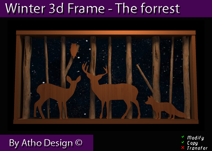 Winter Frame 3D "The Forest"