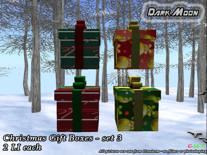 Dark Moon - Christmas Gift Boxes - set 3 