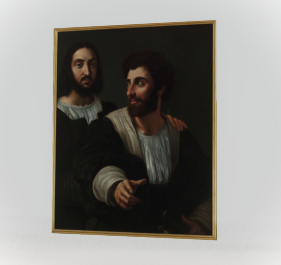 MB Dipinto "Raffaello e il suo maestro d'armi"