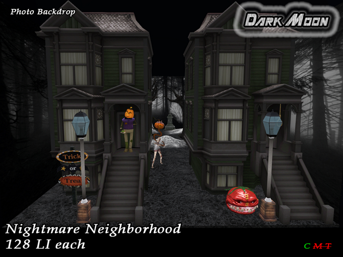 Dark Moon - Nightmare Neighborhood Backdrop 