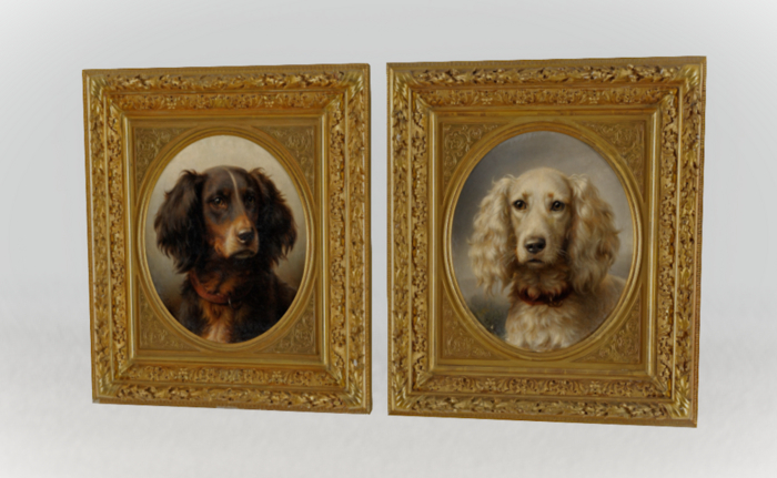 MB Coppia di Ritratti di "Setter" 2