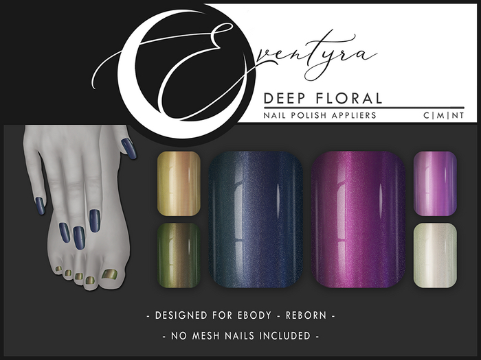 Eventyra - Reborn Nail HUD - Deep Floral