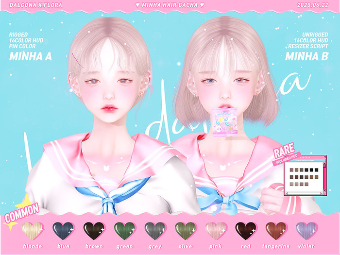 DALGONA - minha hair gacha - A olive (box)