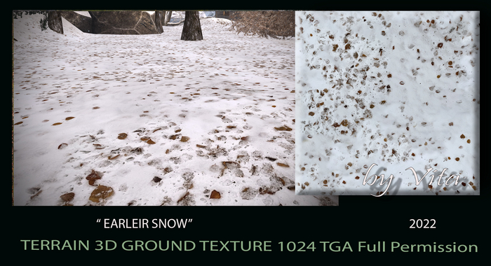 Vita's 3D Ground Texture - EARLIER SNOW 2022