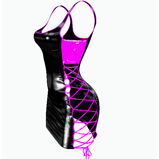 D0LLZ  BLACK/ PURPLE  LATEX  DRESS