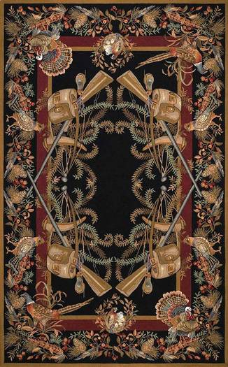 SO Rugs Country Collection - Wild Birds for Hunting Cabin