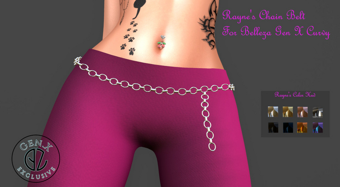 Rayne's Chain Belt (Gen X Curvy) 