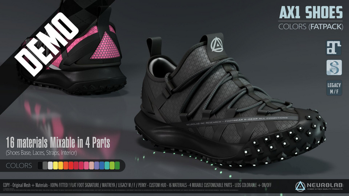 *DEMO* AX1 SNEAKERS (FATPACK) [Neurolab Inc.]