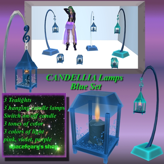 Candellia Lamps Blue Set box (mp)