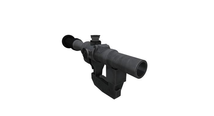 BYOG - Build Yer Own Guns - CUSTOM UL Mesh Gun Part : LP Scope 10Li Full Permission for Modders / Creators 2022