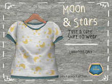 =LB= Moons & Starts Blue Shirt - LB