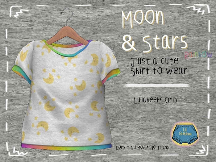 =LB= Moons & Starts Rainbow Shirt - LB