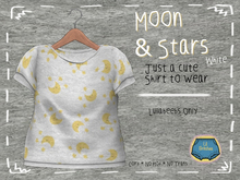 =LB= Moons & Starts White Shirt - LB