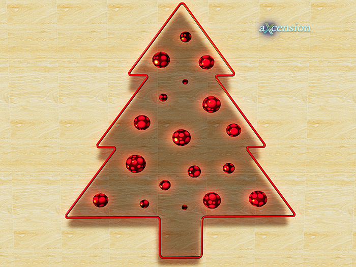 aX: Pine Wall Decor Red