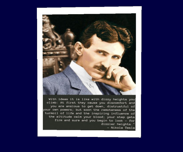 Nikola Tesla Quote Photo