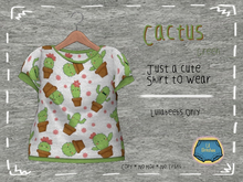=LB= Happy Cactus Green Shirt - LB