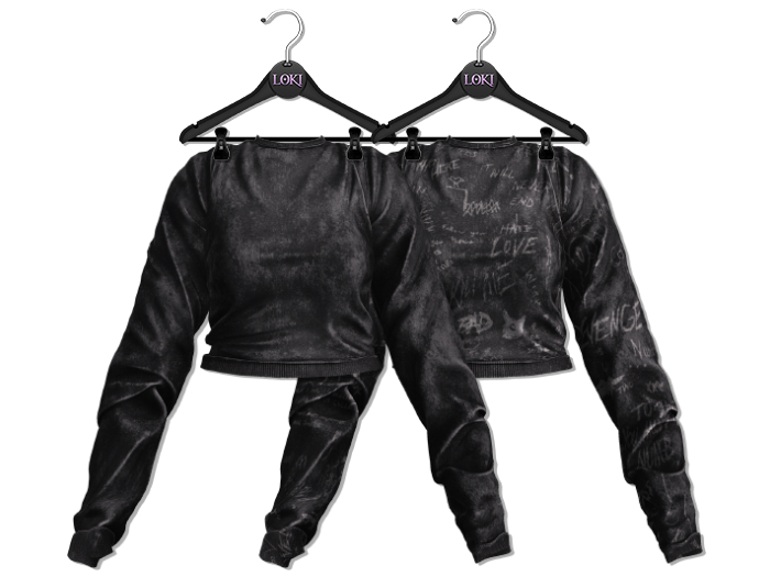 Loki - Blake Washed Sweatshirt - Black
