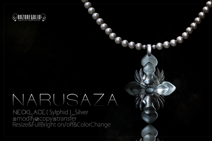 ROZOREGALIA_NARUSAZA*NECKLACE(Sylphid)_Silver