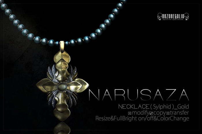 ROZOREGALIA_NARUSAZA*NECKLACE(Sylphid)_Gold