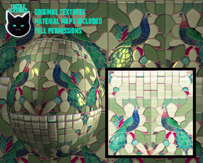 ::T:: Materials Texture: Glass Tiles (Peacock) 2
