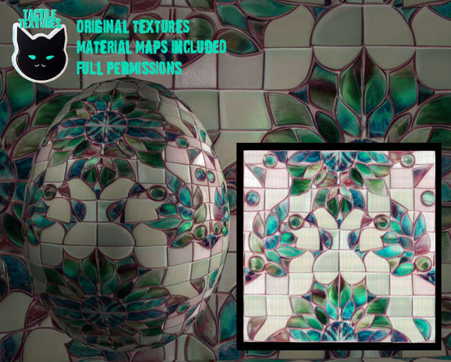 ::T:: Materials Texture: Glass Tiles (Egyptian Glass) 3 
