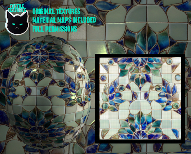 ::T:: Materials Texture: Glass Tiles (Egyptian Glass) 1