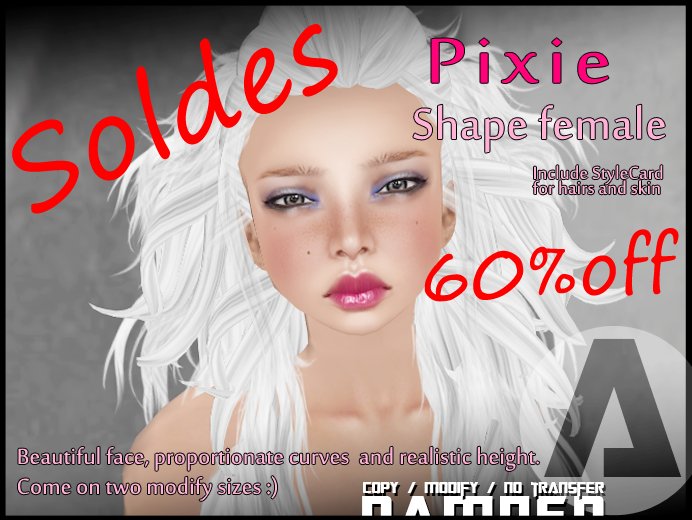 - DAMNED - Pixie shape / MODIFY - 2 sizes [BXD]